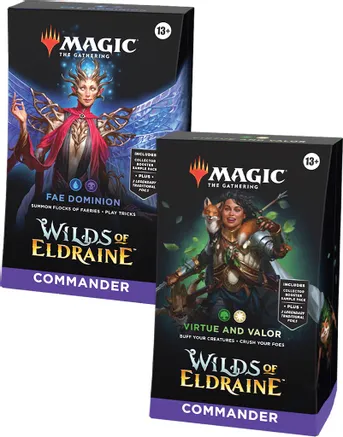 Magic The Gathering Wilds Of Eldraine Fae Dominion And Virtue And Valor