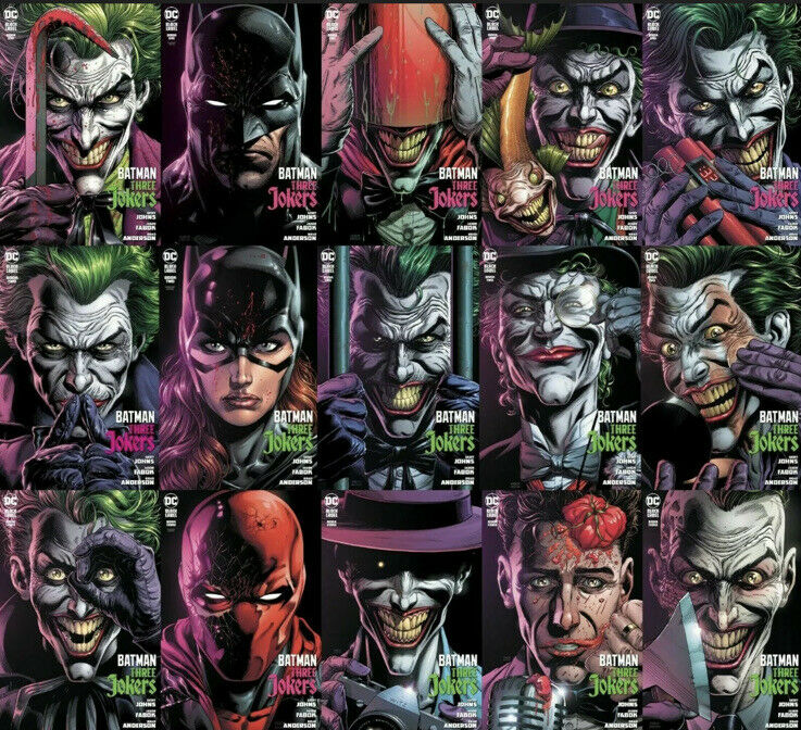 BATMAN FISH VARIANT ~ Geoff Johns & Jason Fabok ~ DC Comics THREE JOKERS #1 