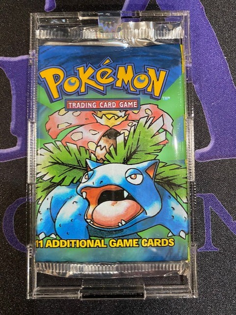 Pokemon Base Set Unlimited Edition Venusaur Art Booster Pack Serial