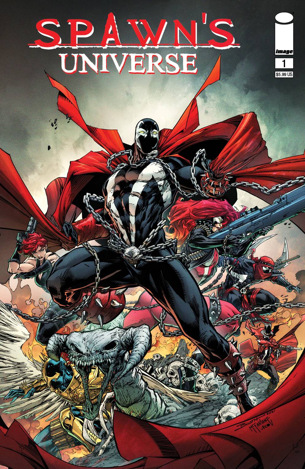Spawn's Universe #1 Brett Booth & Todd McFarlane Variant Cover E ...