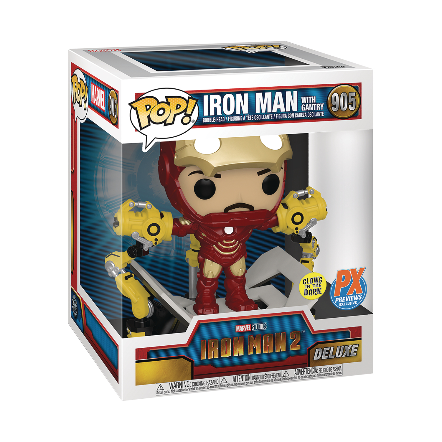 Funko Pop! Iron Man Mark IV With Gantry PX Exclusive Glows in the Dark  Deluxe Figure #905 - Legacy Comics and Cards