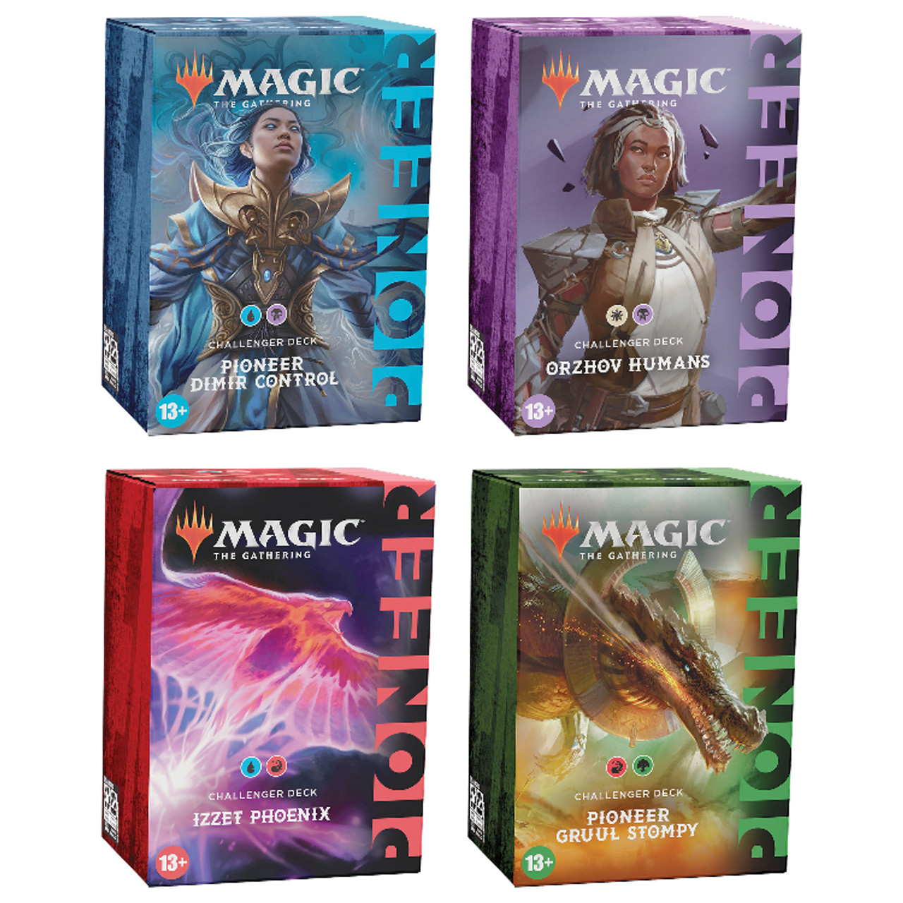 Magic the Gathering Pioneer Challenger Decks 2022 Set of 4