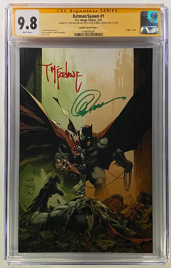 Batman Spawn #1 Todd McFarlane & Greg Capullo 1-1000 Variant Cover R ...