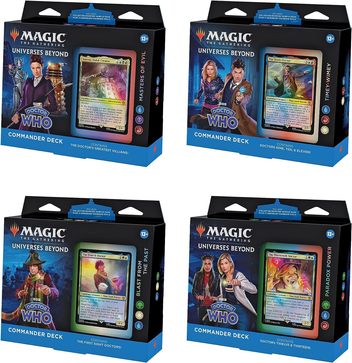 Magic the Gathering Universes Beyond Doctor Who Commander Deck Complete ...