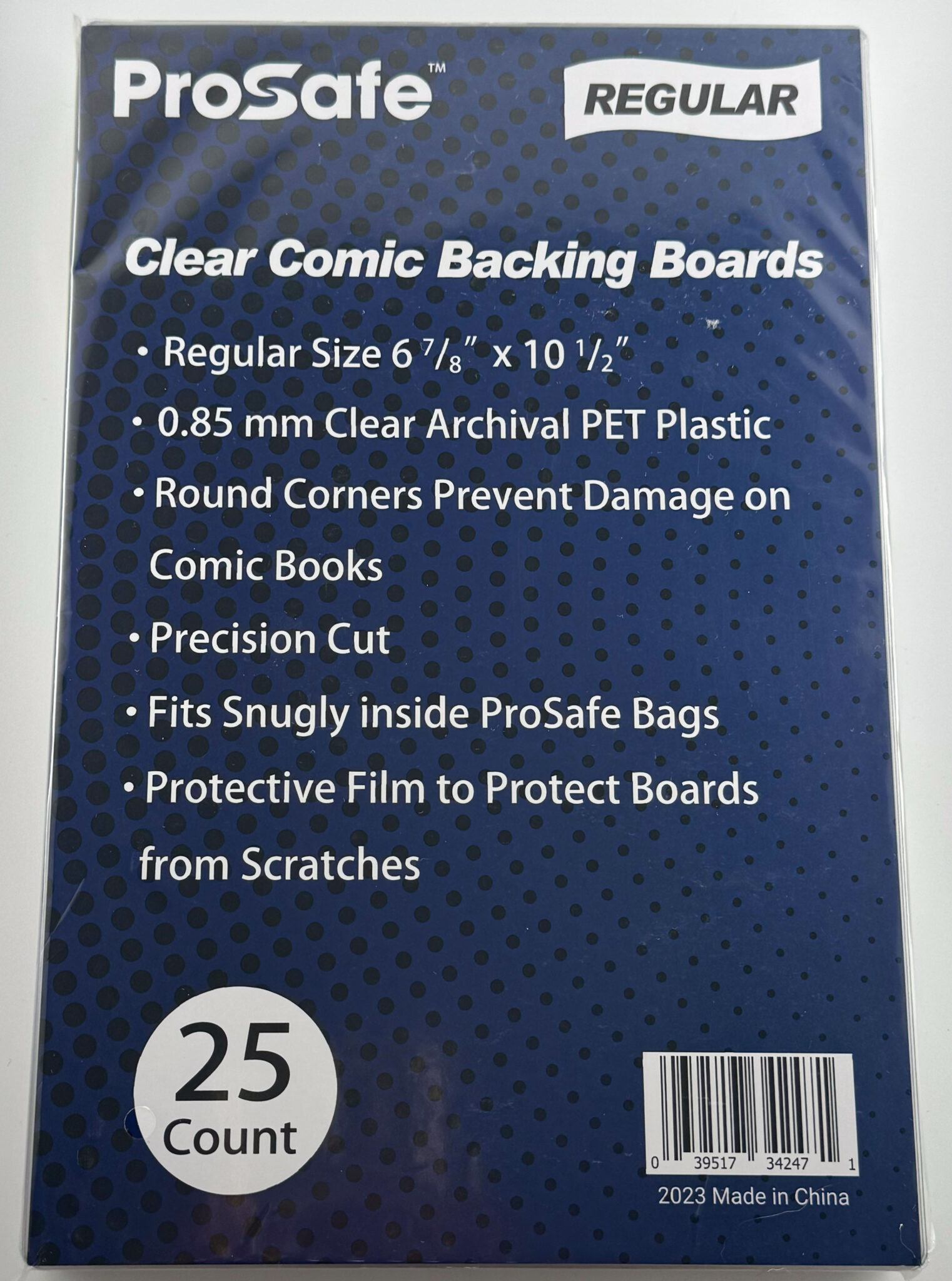 Prosafe Regular Clear Comic Backing Boards (25ct) - Legacy Comics and ...