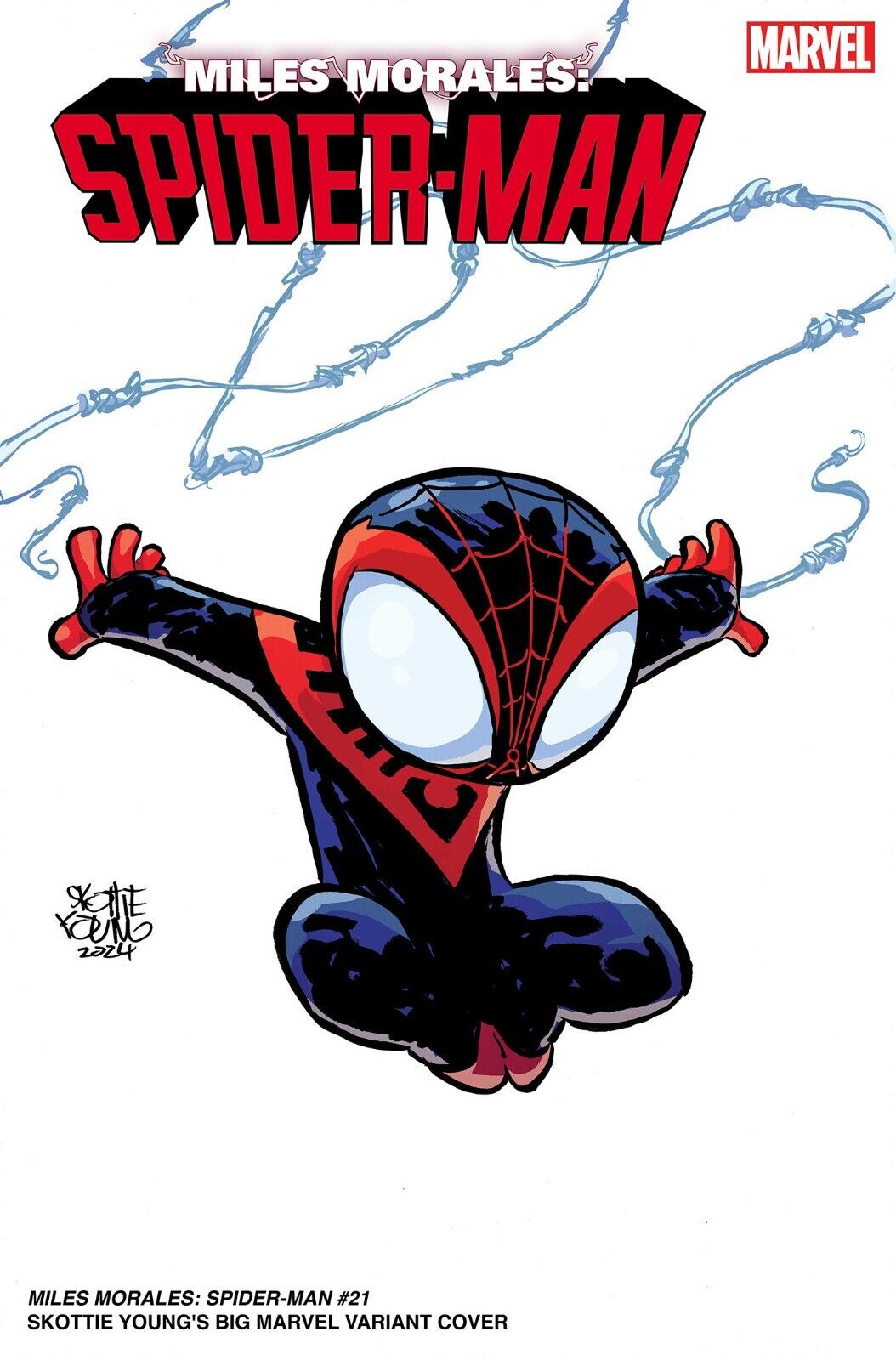 Miles Morales Spider-Man #21 Skottie Young Big Marvel Variant - Legacy ...