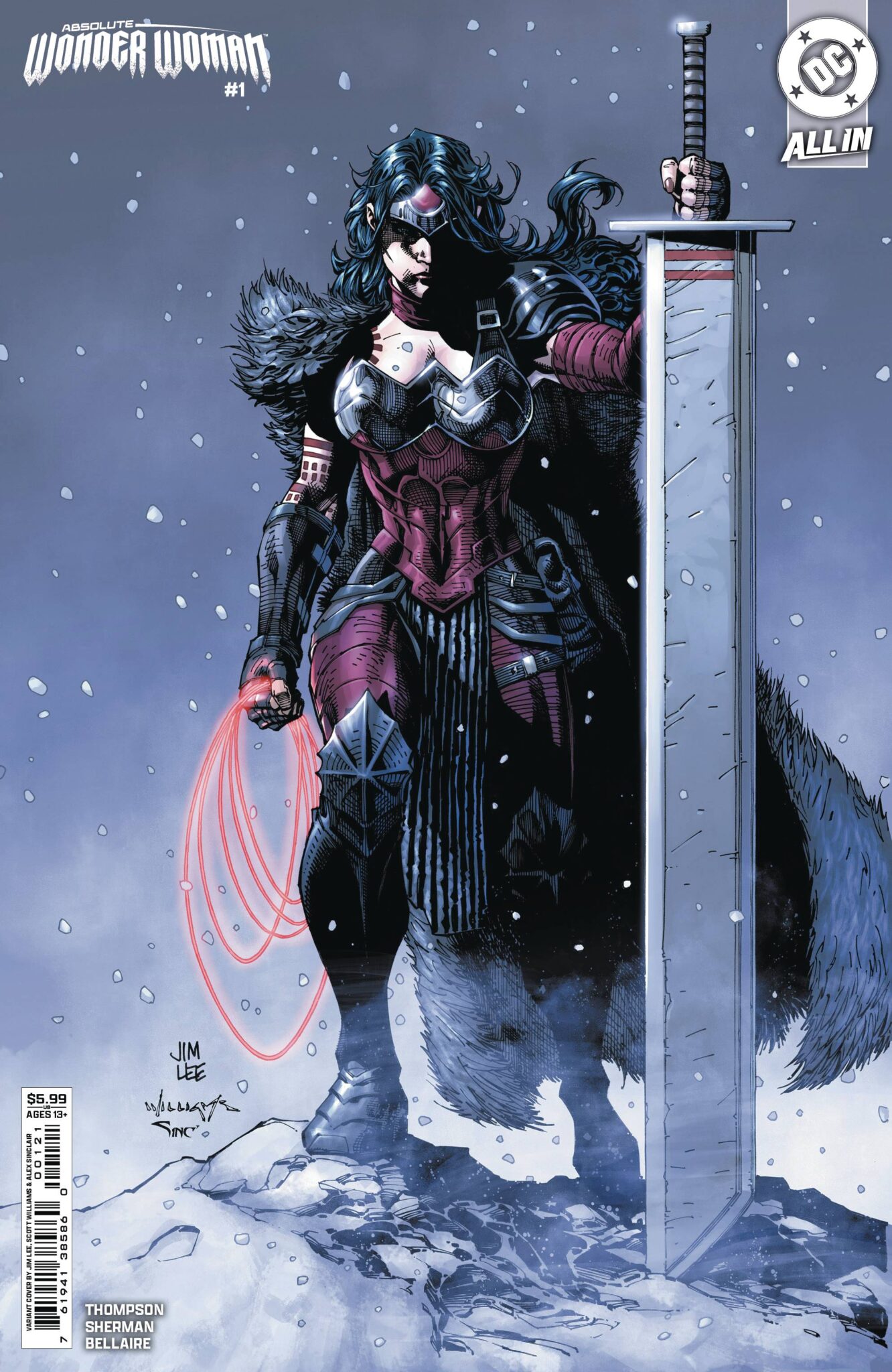 Absolute Wonder Woman #1 Jim Lee Cardstock Variant Cover C