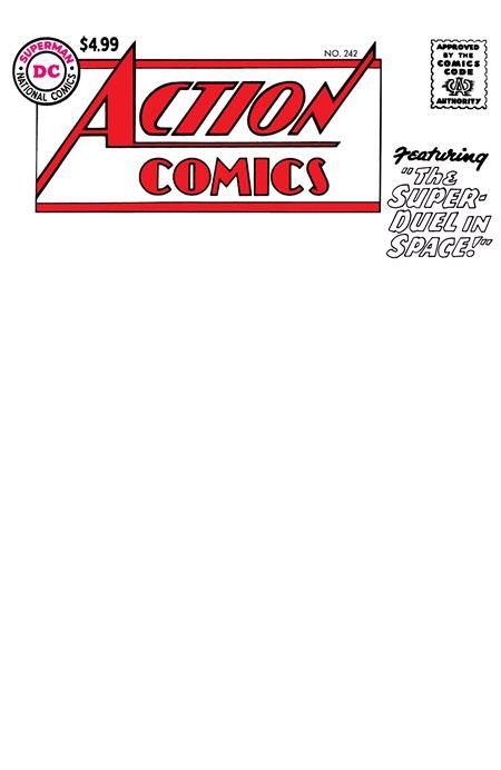 Action Comics #242 Facsimile Edition Blank Variant Cover B - Legacy ...