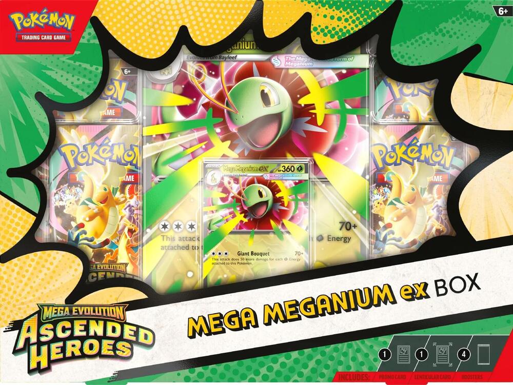 Pokemon Ascended Heroes Mega Meganium ex Box - Legacy Comics and