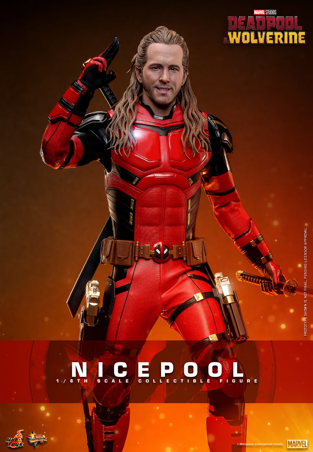 Nicepool Deadpool & Wolverine MMS788 Sixth Scale Figure by Hot