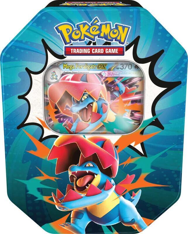 Pokemon TCG Ascended Heroes Tin Mega Feraligatr ex - Legacy Comics