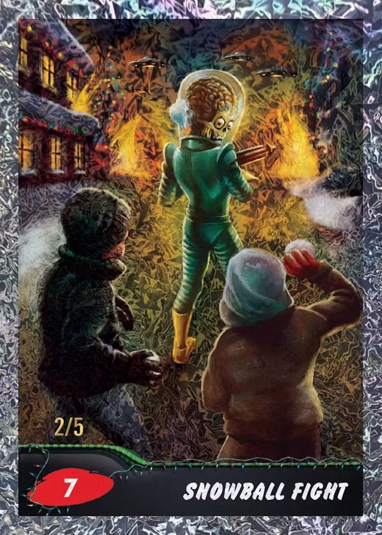 2026 Topps Mars Attacks Xmas Christmas Hobby Trading Card Box - Image 2