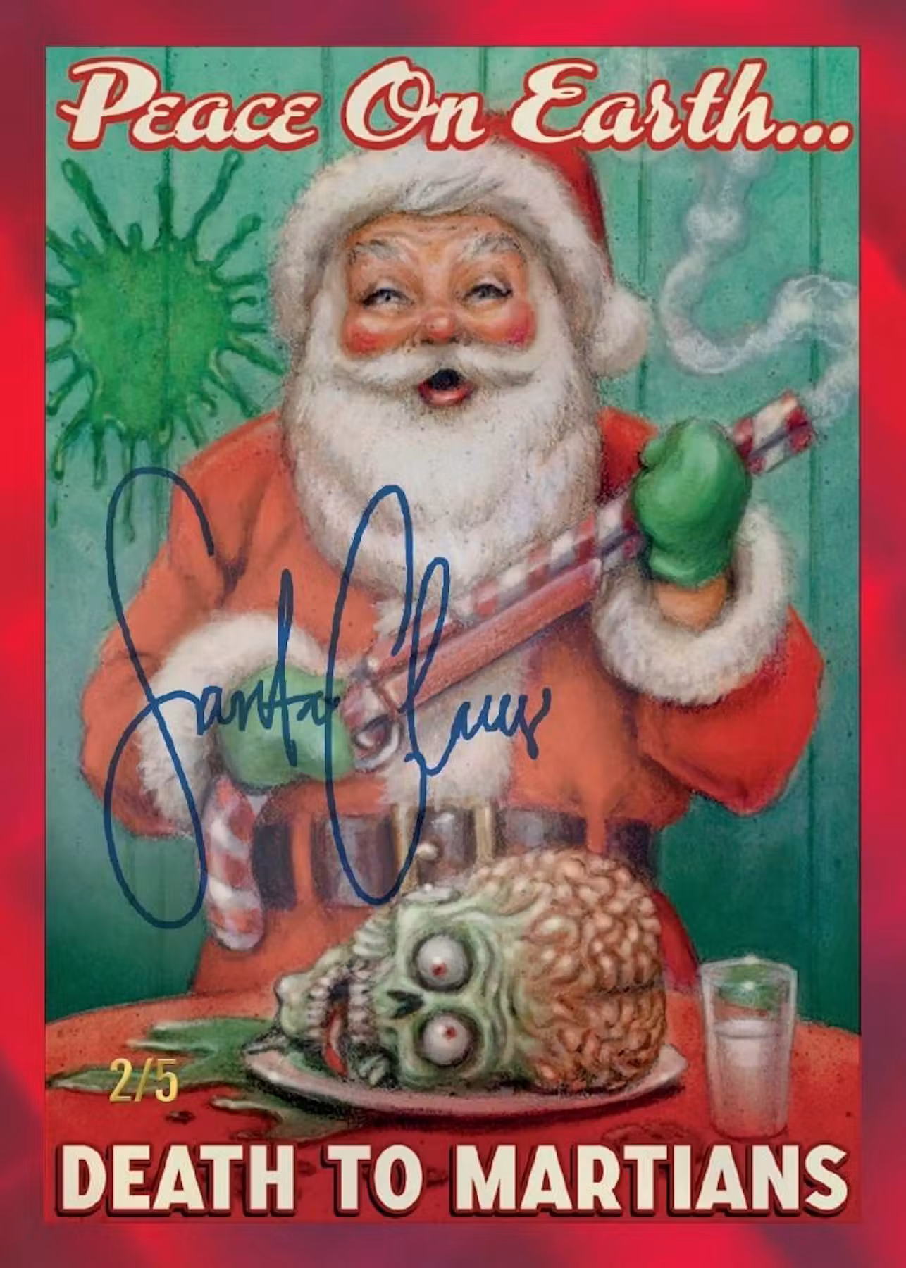 2026 Topps Mars Attacks Xmas Christmas Hobby Trading Card Box - Image 4