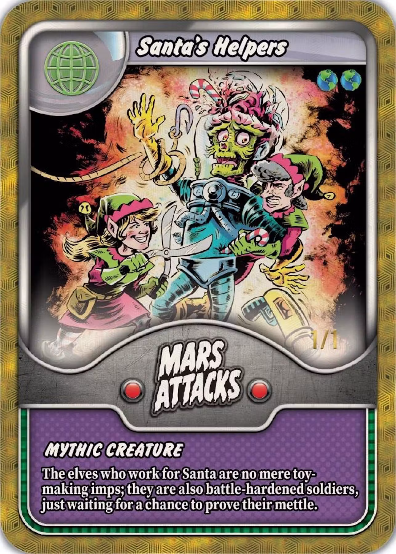 2026 Topps Mars Attacks Xmas Christmas Hobby Trading Card Box - Image 6