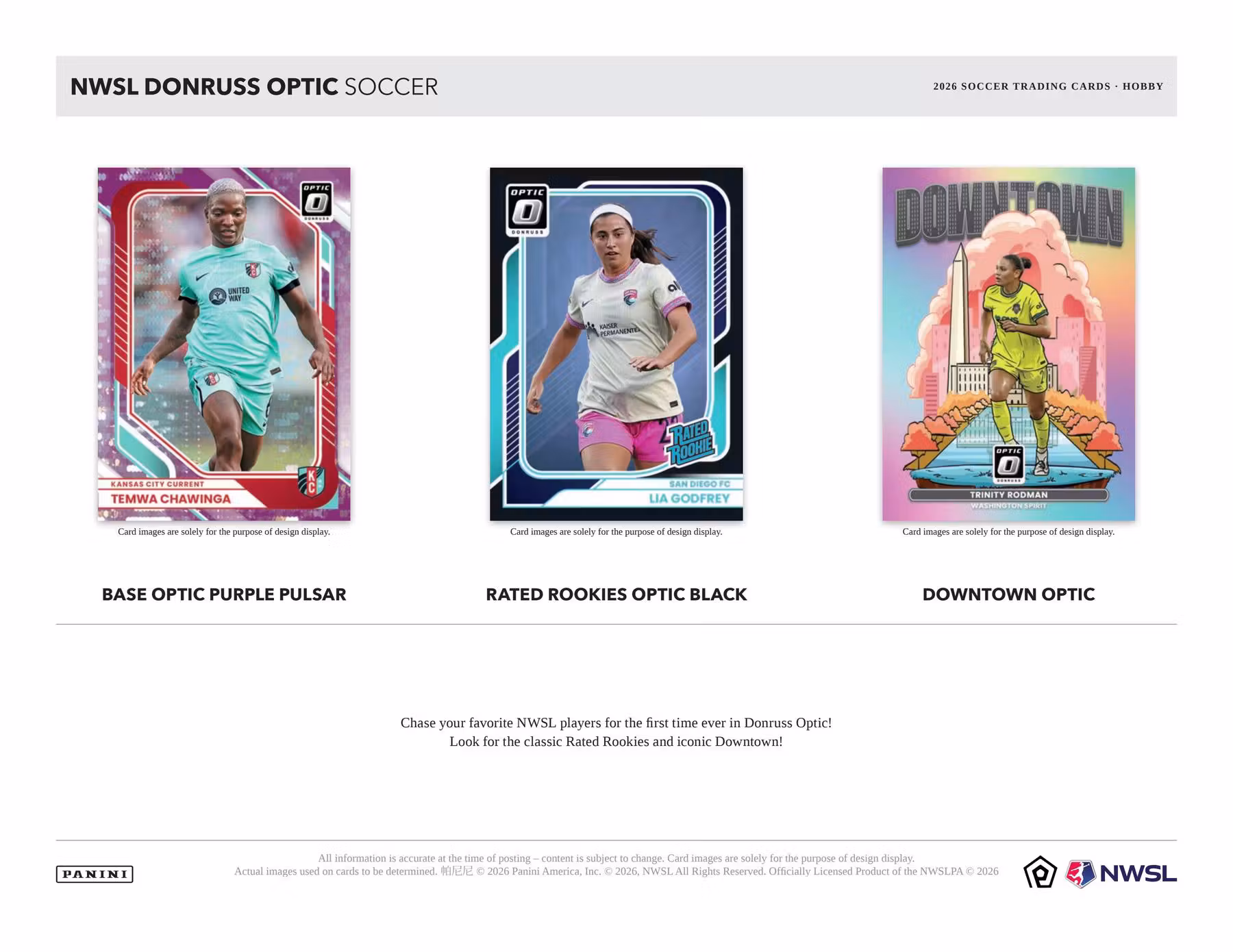 2026 Panini Donruss Optic NWSL Soccer Hobby Box - Image 11